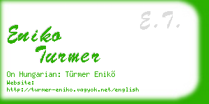 eniko turmer business card