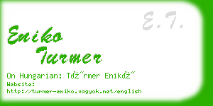 eniko turmer business card